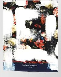 Maison Margiela - Silk Scarf Floral Pattern Bold Print - Lyst