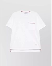 Thom Browne - Oversized Short-Sleeve Cotton T-Shirt - Lyst