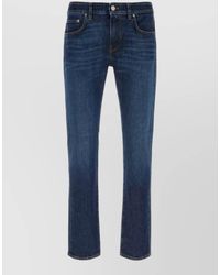 PT Torino - Stretch Denim Straight Leg Jeans Five Pockets - Lyst