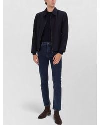 BOSS - Long Sleeve Jacket With Point Collar And Pockets - Lyst