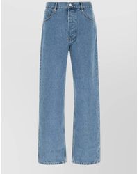 Dries Van Noten - High Waist Wide Leg Denim Jeans - Lyst