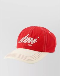Ami Paris - Ami Cap Cotton Breathable Curved Brim Contrast - Lyst