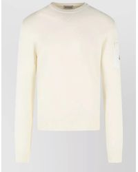 Moncler - Tricot Virgin Wool Crew Neck Sweatshirt - Lyst