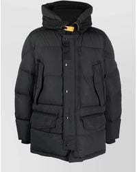 Parajumpers - Long Hooded Quilted Coat Front Pockets - Lyst