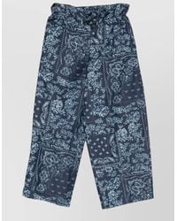 Emporio Armani - Cotton Shorts Paisley Print Elastic Waistband - Lyst