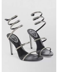 Rene Caovilla - Snake Sandal Spiral Straps Open Toe - Lyst