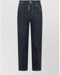 DSquared² - Trousers Five Pockets Belt Loops Contrast Stitching - Lyst
