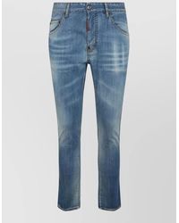 DSquared² - Cotton Denim Jeans Faded Wash Belt Loops - Lyst