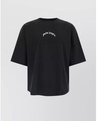 Palm Angels - 'Oversized Crew Neck Graphic Print T-Shirt' - Lyst