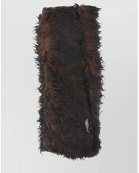 Our Legacy - Rectangular Scarf With Soft Faux Fur Texture - Lyst