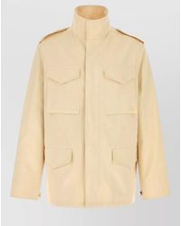 Valentino Garavani - Jacket Vlogo Signature High Collar Epaulettes - Lyst