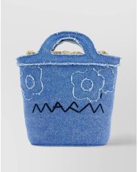 Marni - Mini Tropicalia Denim Bucket Bag - Lyst