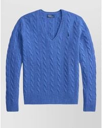 Polo Ralph Lauren - Kimberly V Neck Long Sleeve Pullover - Lyst