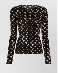 Marine Serre - Crescent Moon Printed T-Shirt - Lyst