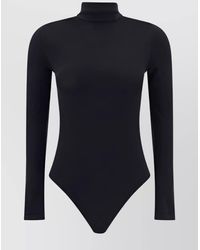 Wolford - Cotton Blend Roll-Neck Long-Sleeve Bodysuit - Lyst
