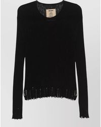 Uma Wang - Wool Turtle Neck Sweater Ribbed Texture - Lyst