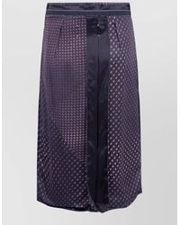 Maison Margiela - Paisley Midi Skirt High Waist Satin - Lyst
