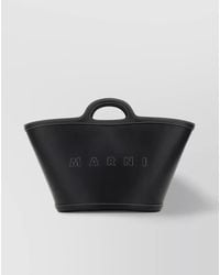 Marni - Tropicalia Small Leather Tote Bag - Lyst