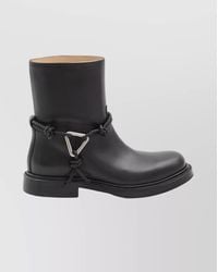 Bottega Veneta - Calfskin Leather Ankle Boots - Lyst