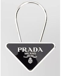 Prada - Metal Keyring - Lyst