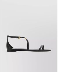 McQueen - Leather Harness Sandals - Lyst