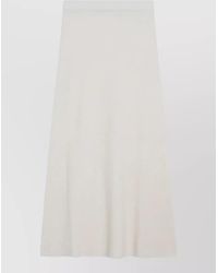 Max Mara - A Line Skirt Ribbed Hem Design - Lyst
