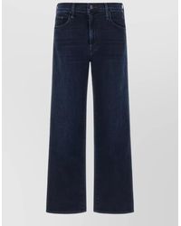 Mother - Denim Mid-Rise Straight-Leg Ankle Jeans - Lyst