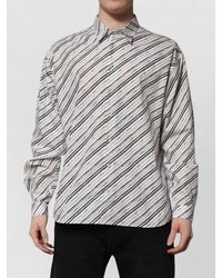 Dolce & Gabbana - Striped Long Sleeve Shirt - Lyst