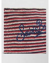 MC2 Saint Barth - Crochet Large Striped Tote Bag Logo - Lyst