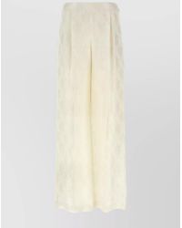 Fendi - Silk Wide-Leg Trousers - Lyst