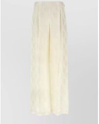 Fendi - Floral High Waist Wide Leg Pants - Lyst