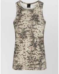 Pinko - Ribbed Snakeskin-Print Tank Top - Lyst