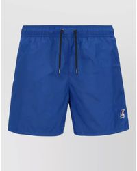 K-Way - Olivier Shorts Drawstring Elastic Waist Logo - Lyst
