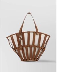 Saint Laurent - Na Medium Canvas Shoulder Bag - Lyst