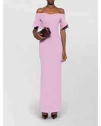 Solace London - Cielo Maxi Dress Off Shoulder Ruffle Sleeves - Lyst