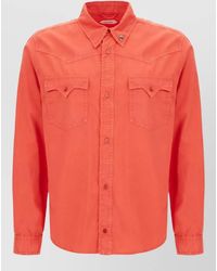 Versace - Long Sleeve Shirt Featuring Chest Pockets - Lyst