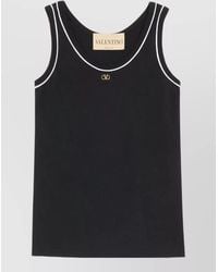 Valentino - Cotton Jersey Tank Top - Lyst