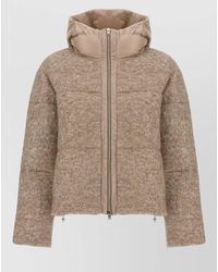 Herno - Bouclé Sequin-Embellished Hooded Down Jacket - Lyst