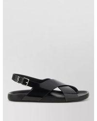 Saint Laurent - Leather Helios Sandals - Lyst
