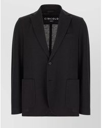 Circolo 1901 - Single-Breasted Silk Blend Blazer - Lyst