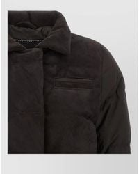 Kiton - Down Jacket Long Sleeves Drawstring Collar Pocket - Lyst