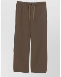 Sacai - Cotton Straight-Leg Cropped Trousers - Lyst