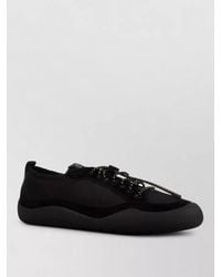 Prada - Lace Up Low Top Rubber Sole Sneakers - Lyst