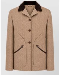 Fortela - Embroidered Virgin Wool Blazer - Lyst