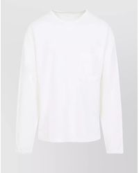 Lemaire - Long Sleeve Crew Neck T-Shirt With Pocket - Lyst