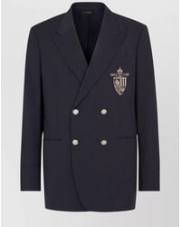 Fendi - Virgin Wool Double-Breasted Suit Jacket - Lyst