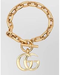 Gucci - Marmont Chain Bracelet Signature Logo Detail - Lyst