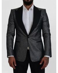 Dolce & Gabbana - Silk Slim-Fit Single-Breasted Jacquard Dinner Jacket - Lyst