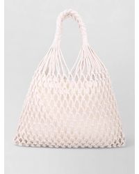 Frankie Shop - Cotton Macrame Tote Bag - Lyst