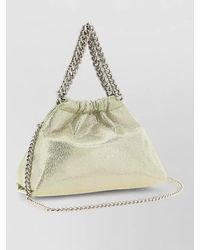 Stella McCartney - Falabella Mini Shoulder Bag Metallic Chain - Lyst